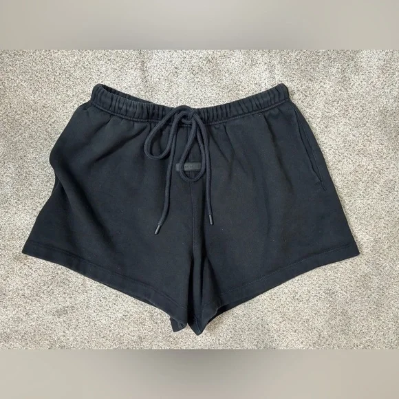 ESSENTIALS Fear of God Running Shorts Black Drawstring Loungewear Athleisure L - Picture 14 of 14